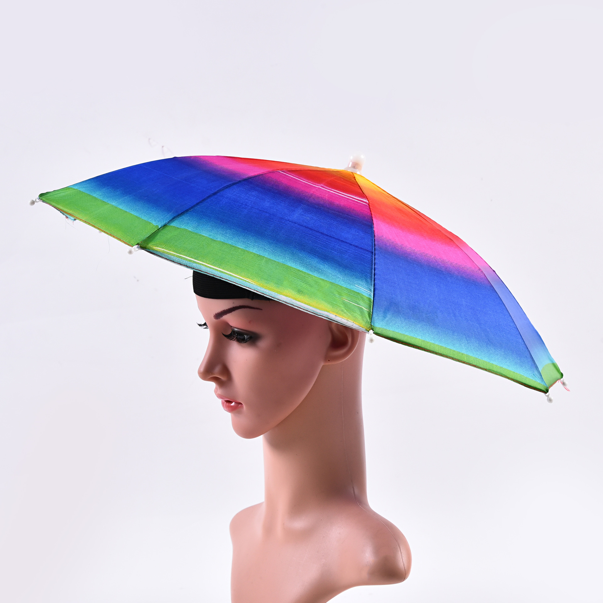 Umbrella Sun Hat - Black — wholesale custom promotional product