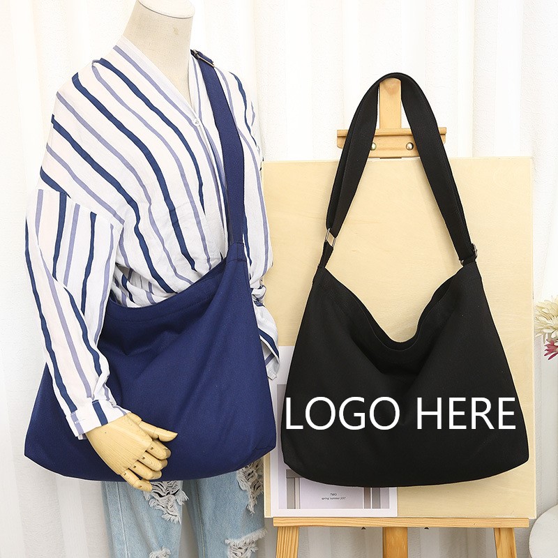 Canvas Tote Shopping Bag - Black — wholesale custom promotional product