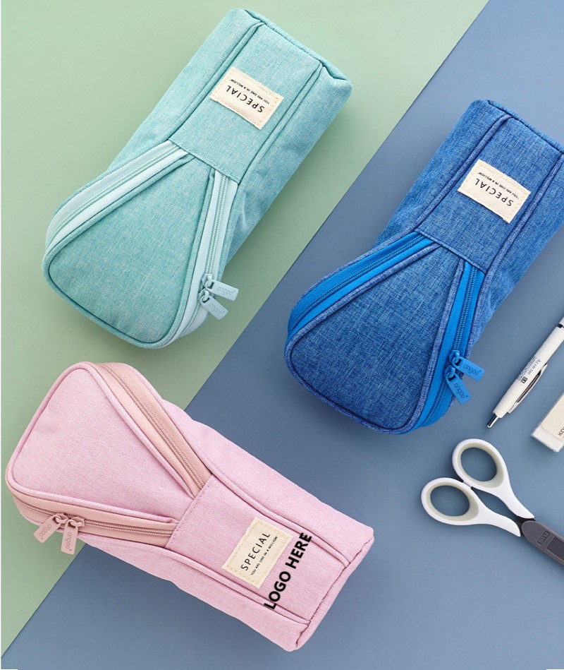 Pencil Pouch Bag - Blue — wholesale custom promotional product