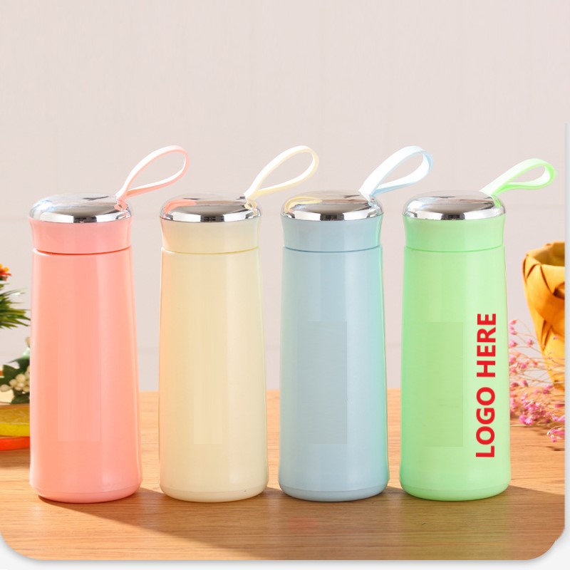 Glass Water Bottle - Blue — wholesale custom promotional product