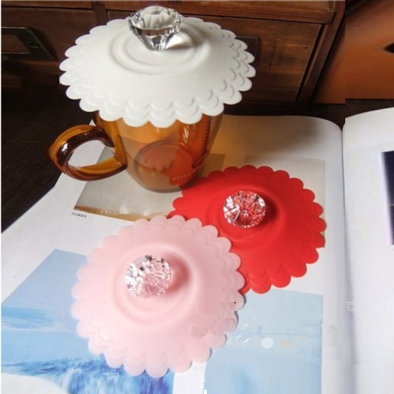 Silicone Cup Lid - Blue — wholesale custom promotional product