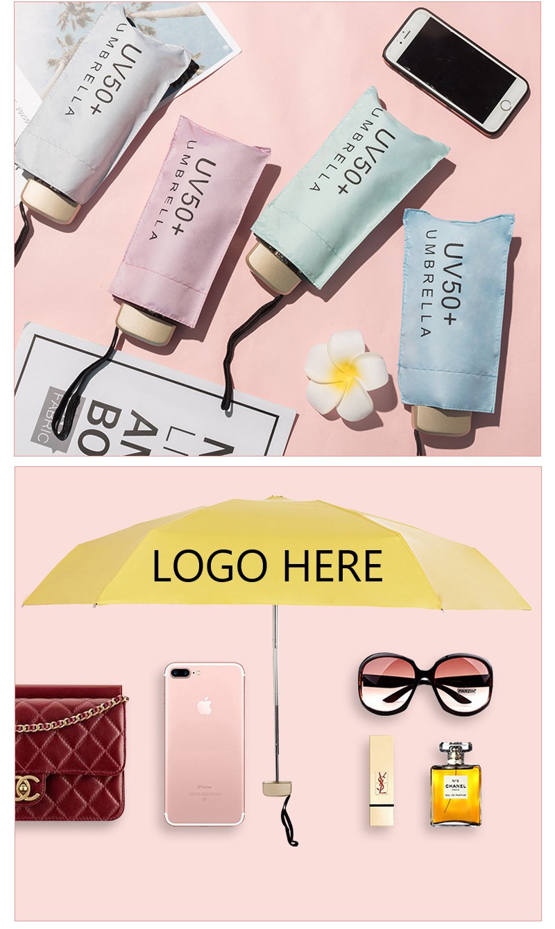 Mini Umbrella - Black — wholesale custom promotional product