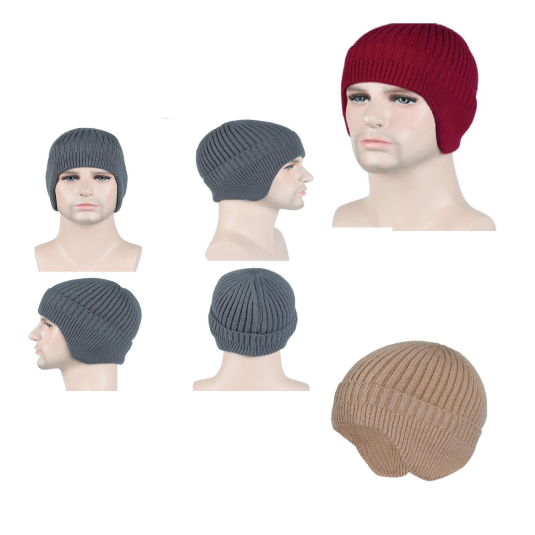Beanie Knit Hat - Black — wholesale custom promotional product