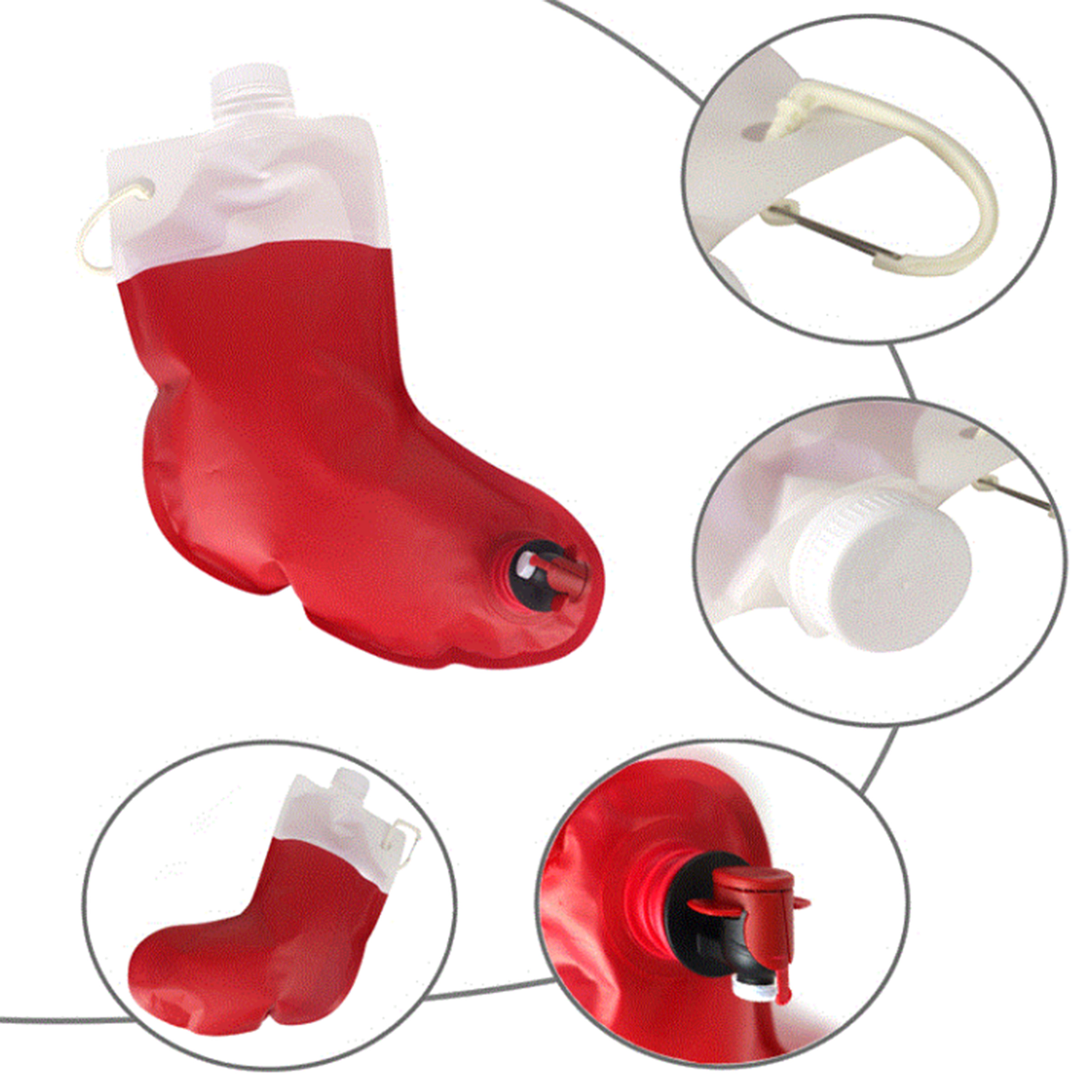 Christmas Stocking Wine Bag - Red — wholesale custom promotional product