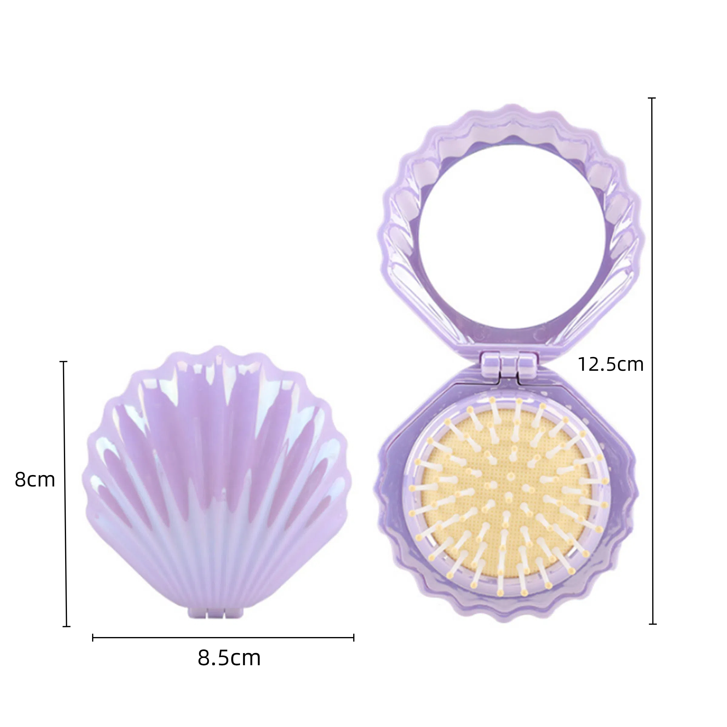 Portable Shell Air Cushion Comb - Blue — wholesale custom promotional product