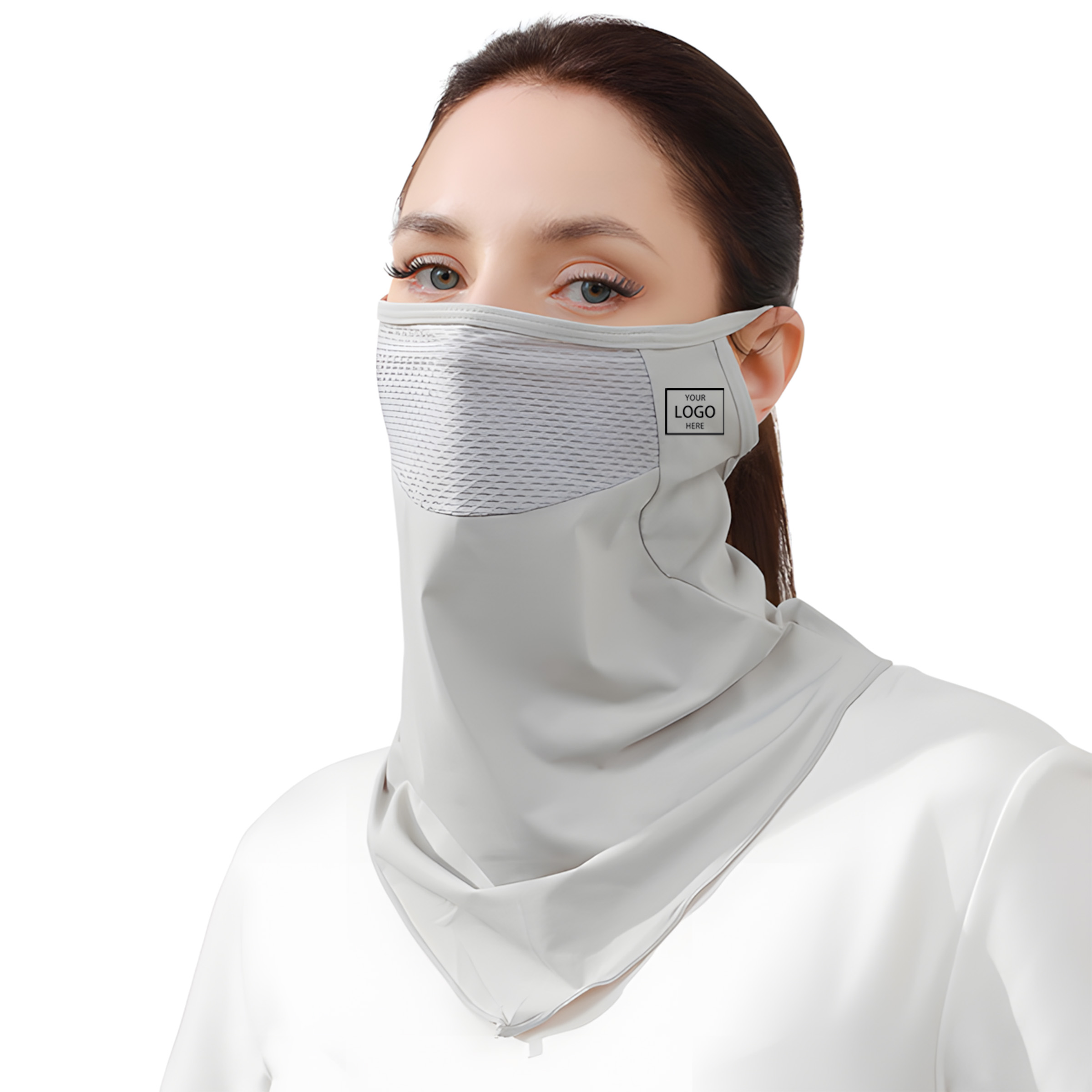 Mesh Sunscreen Mask for Women - Black — wholesale custom promotional product