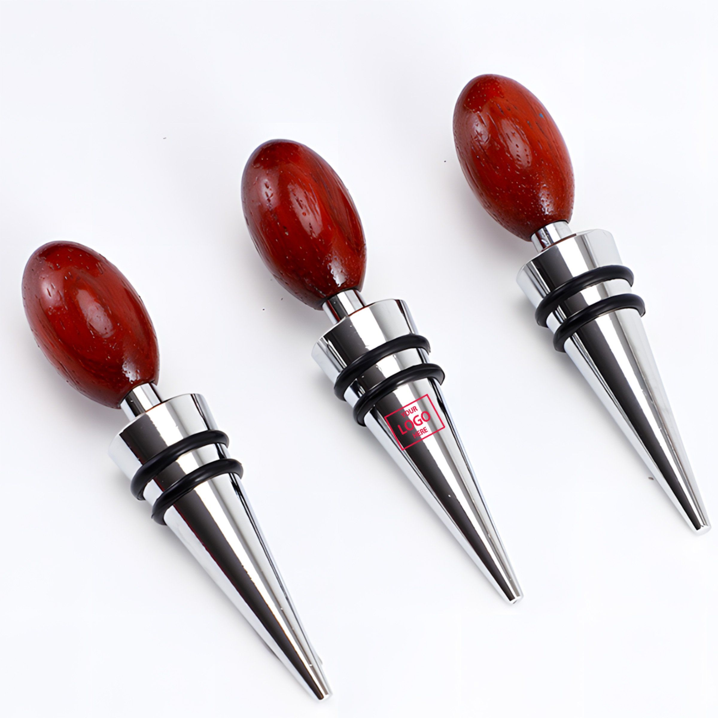 Reusable Wine Stopper - Red — wholesale custom promotional product