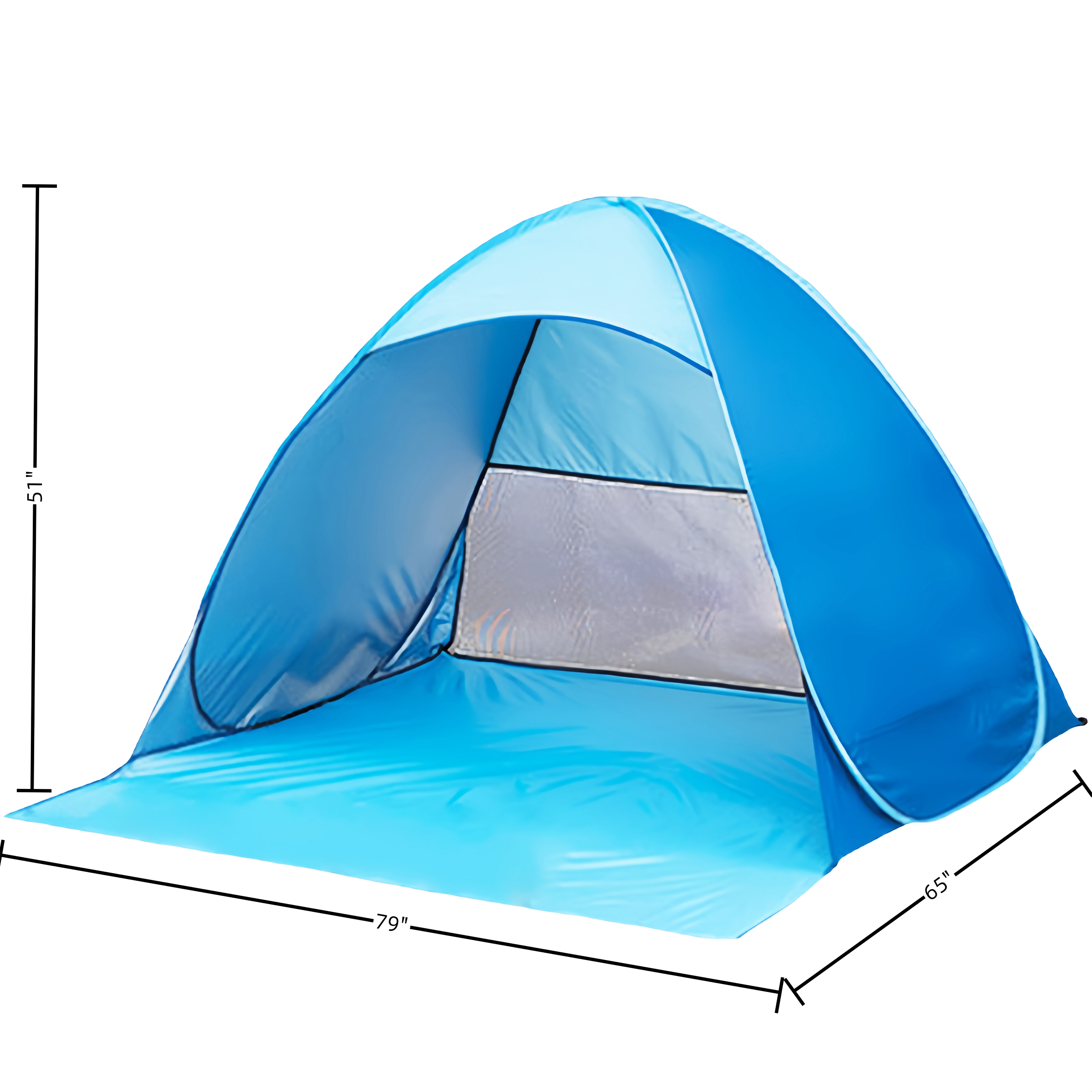 Beach Tents - Blue Stripes — wholesale custom promotional product