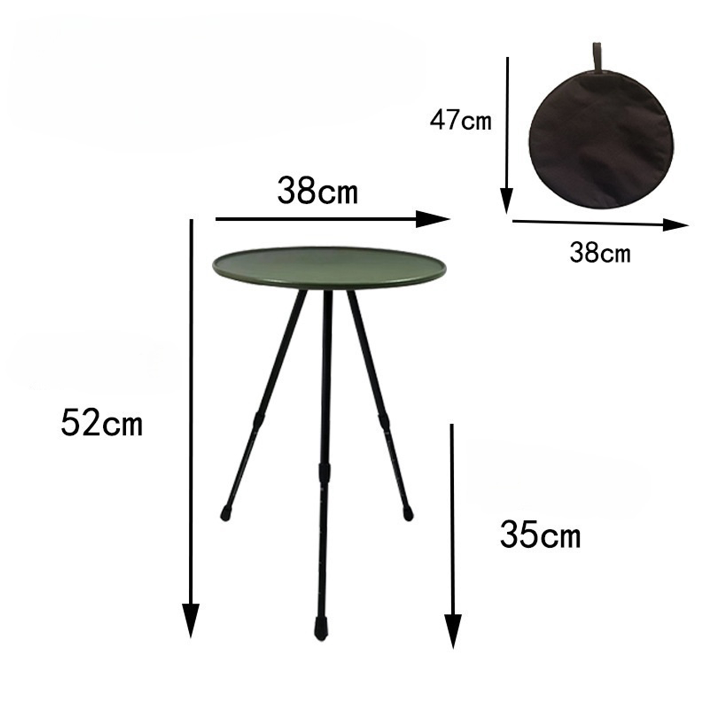 Portable Camping Table - Black — wholesale custom promotional product