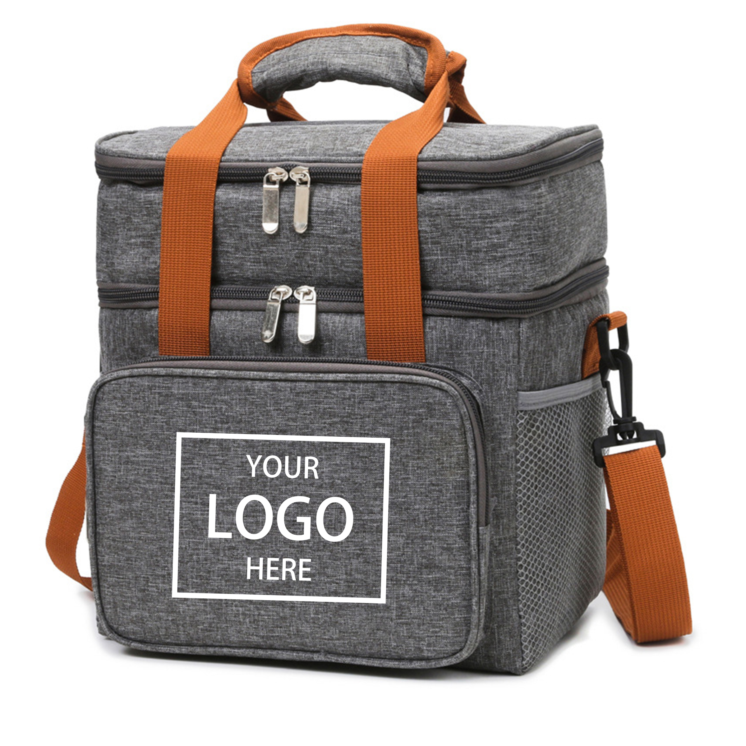 Expandable Insulated Lunch Box - Black — wholesale custom promotional product