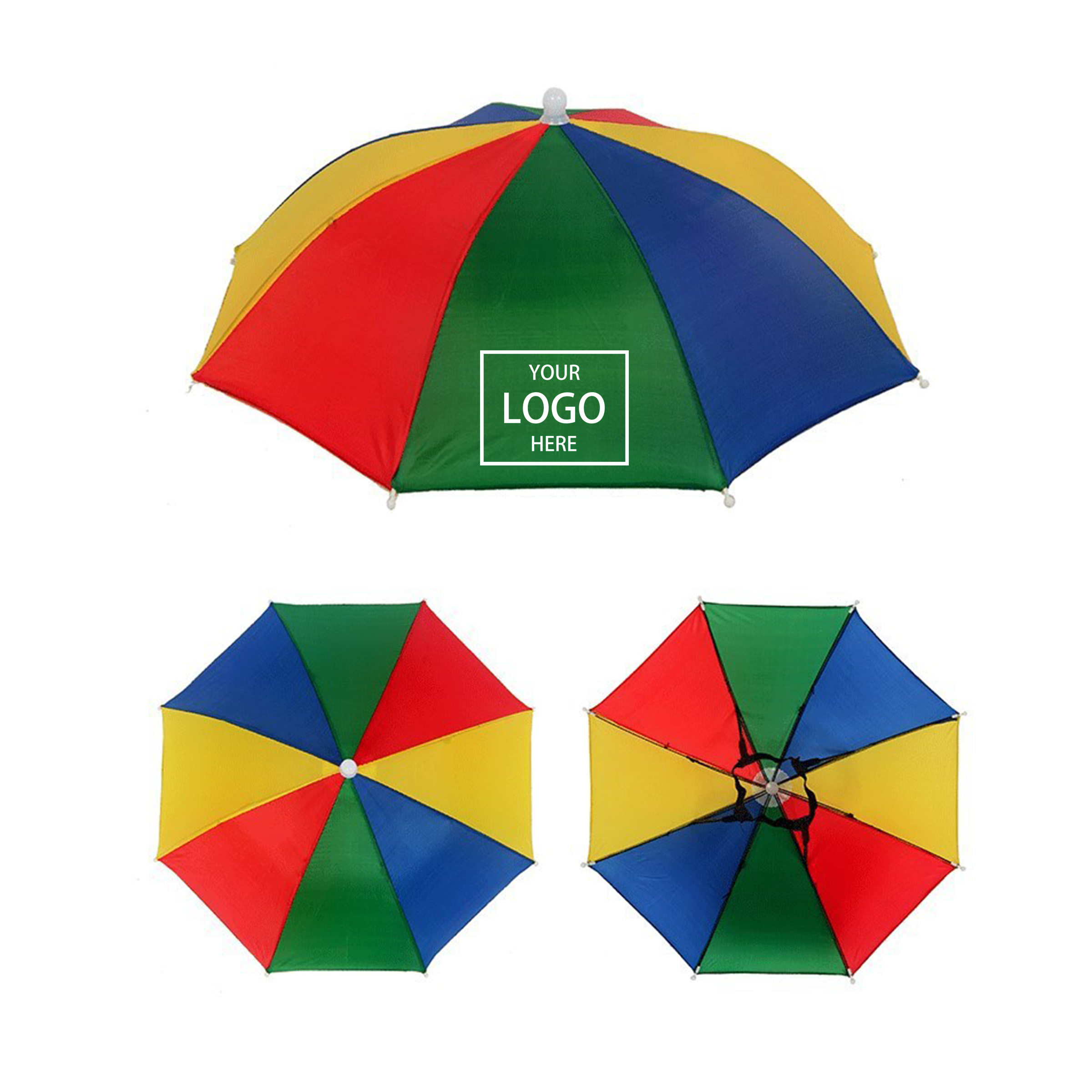 Sun Umbrella Hat - Black — wholesale custom promotional product