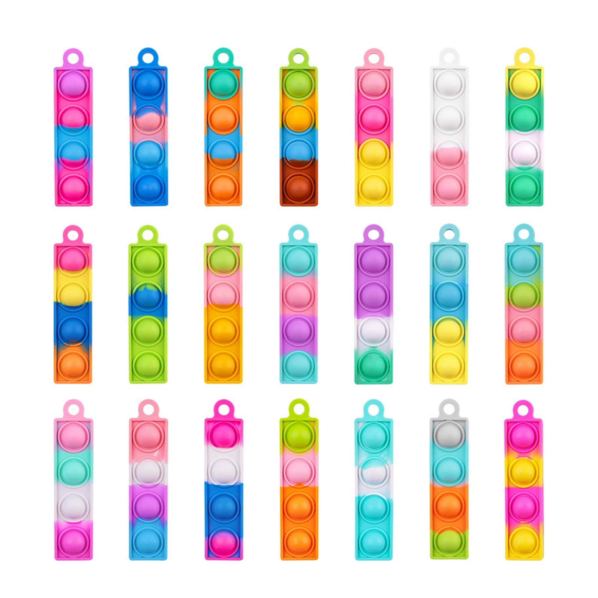 Stress Relief Bubble Keychain - Camouflage — wholesale custom promotional product