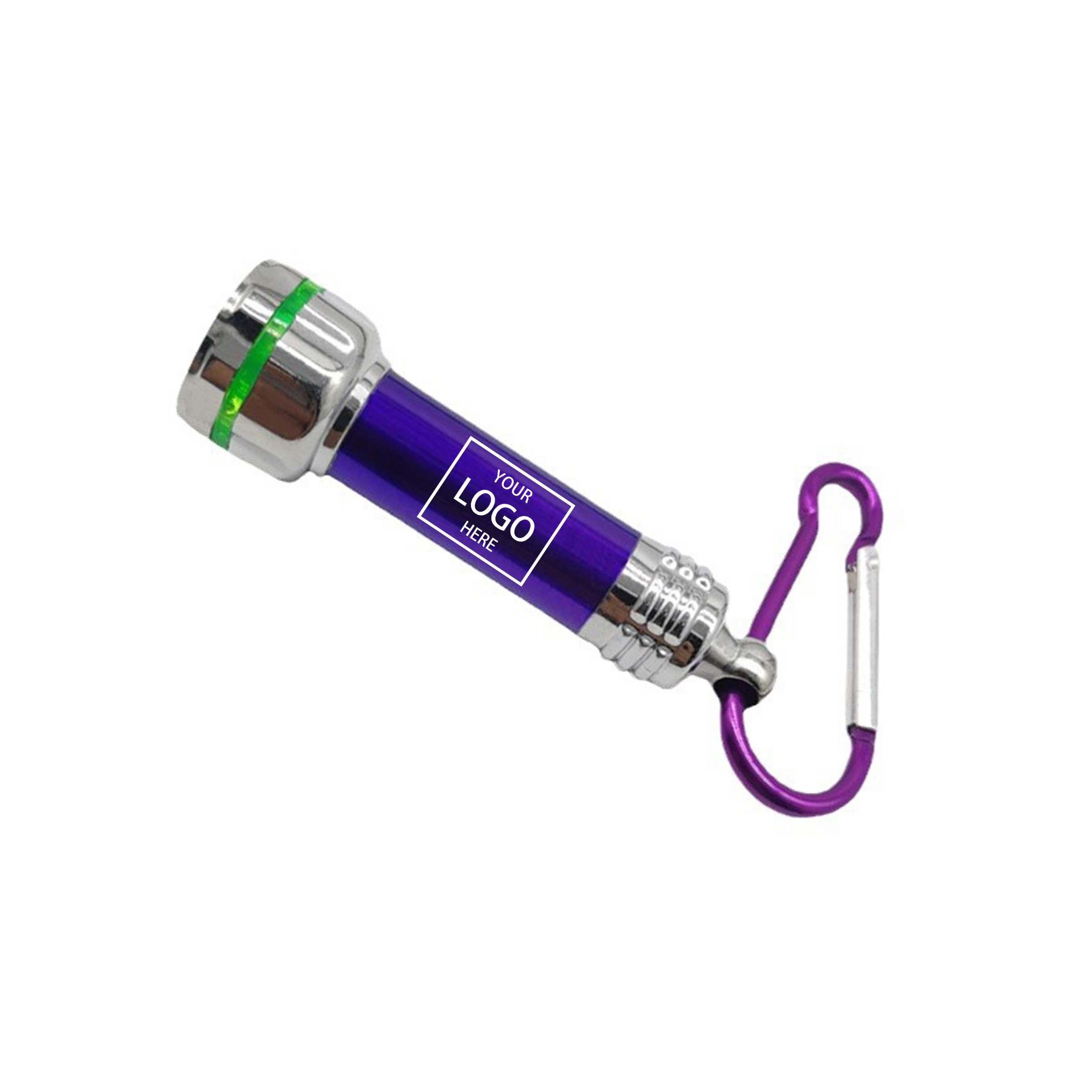 Mini Keychain Flashlight with 5 LEDs - Black — wholesale custom promotional product