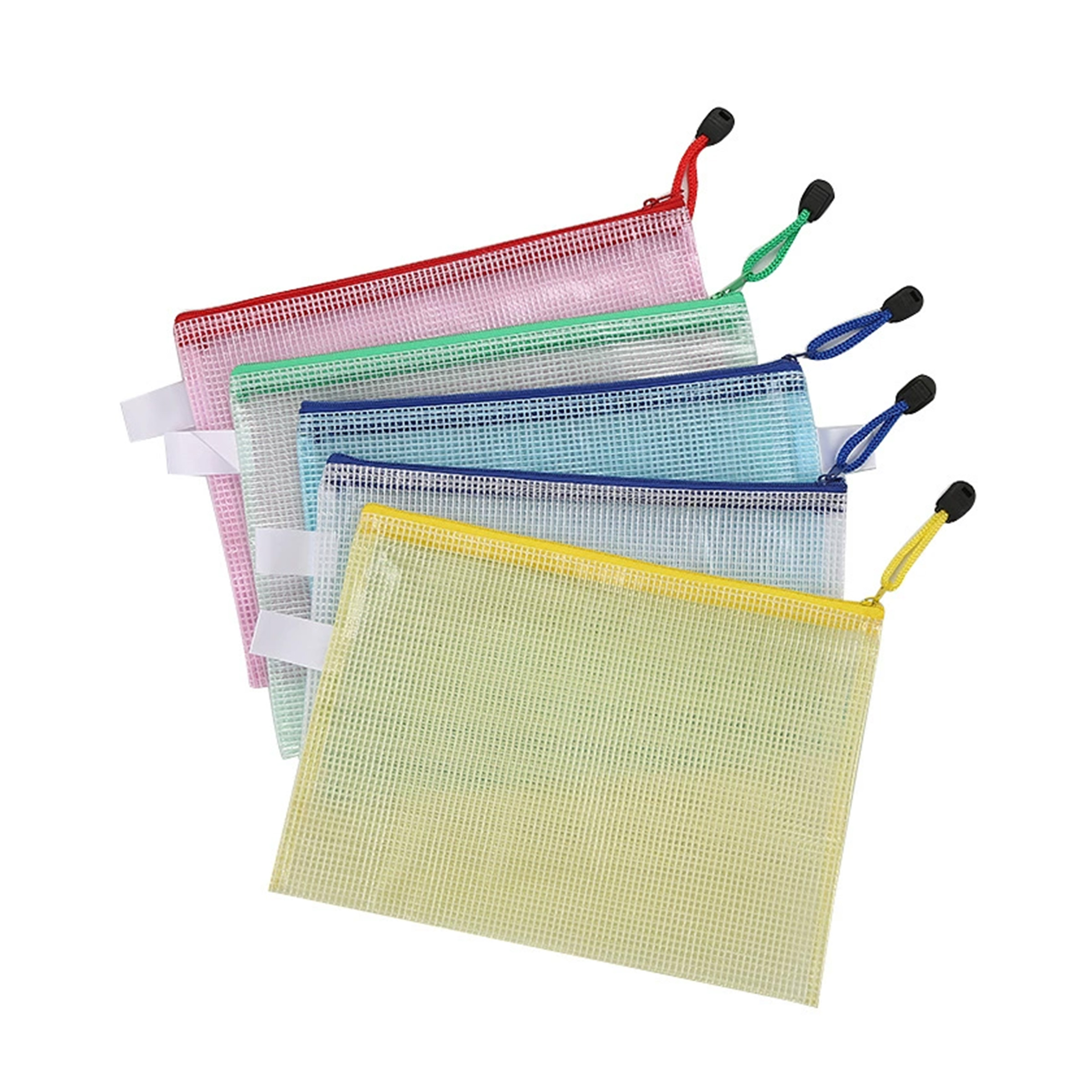 A4 Mesh Zipper Bag - Blue — wholesale custom promotional product