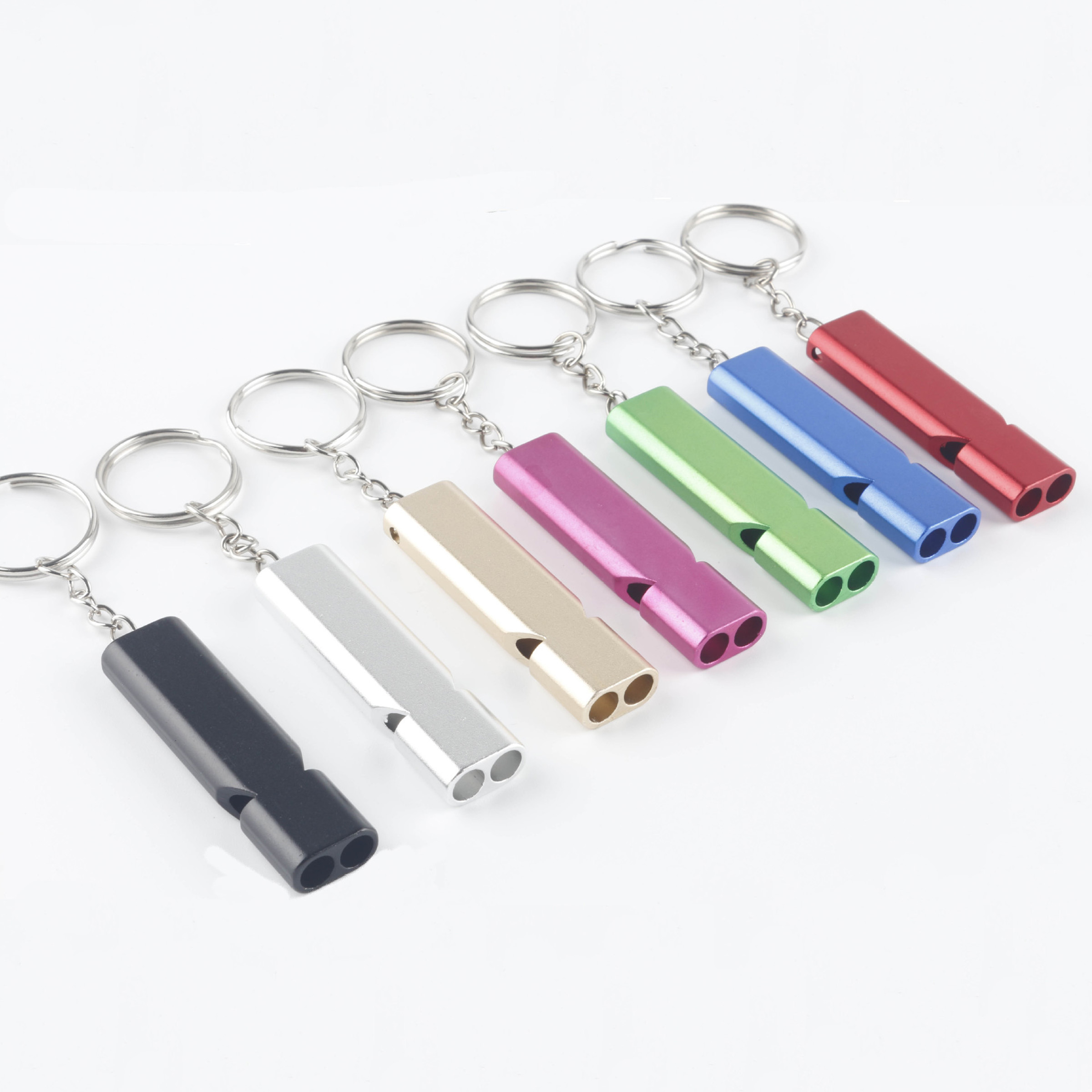 Safety Survival Whistle With Keyring - Green — wholesale custom promotional product