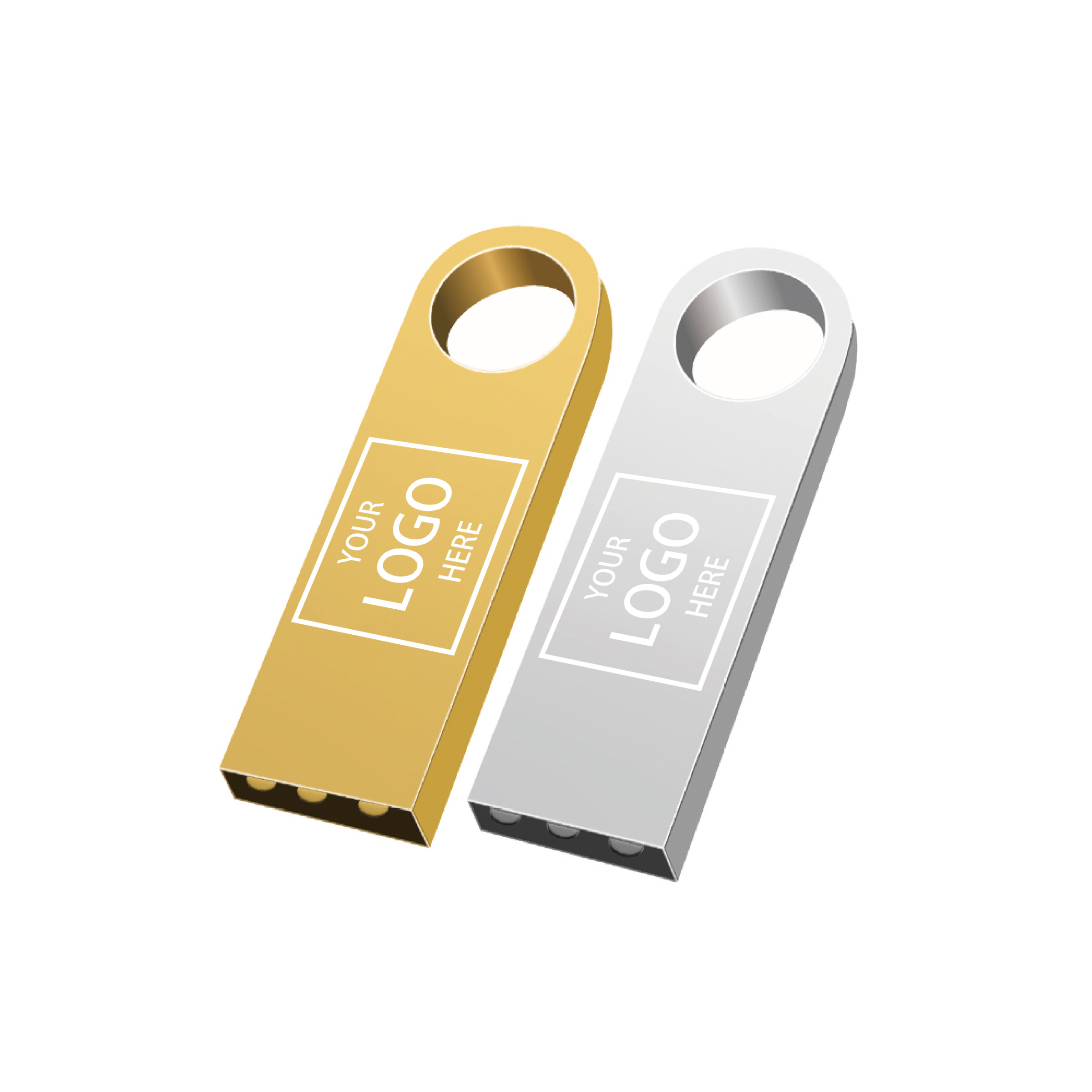Metal 4 GB USB Flash Drive - Gold — wholesale custom promotional product