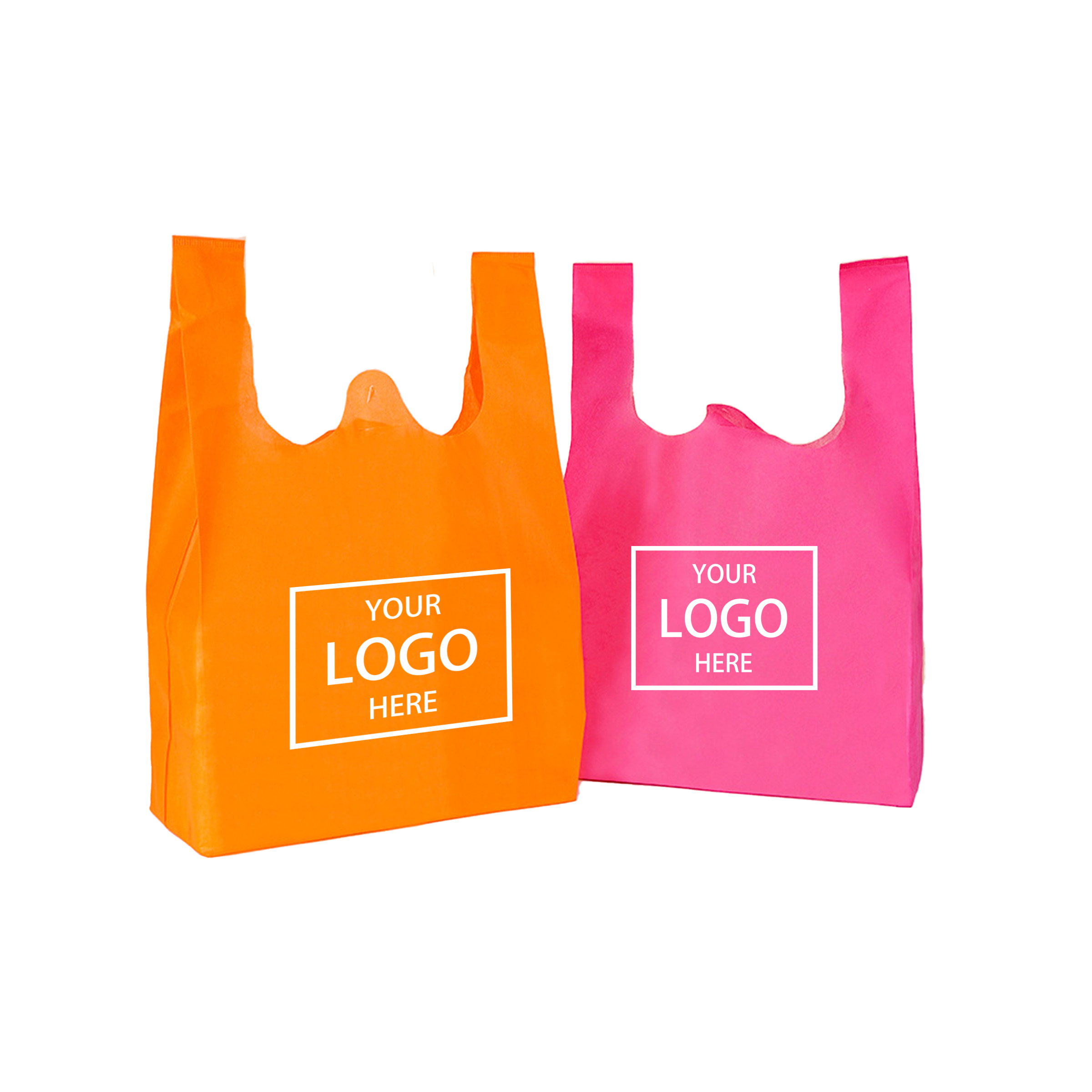 T-Shirt Non-Woven Shopping Bag - Black — wholesale custom promotional product