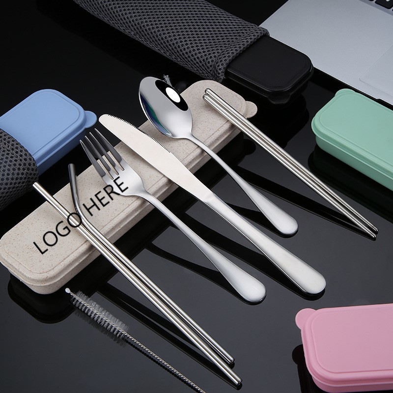 7 Pieces Flatware Set - Beige — wholesale custom promotional product