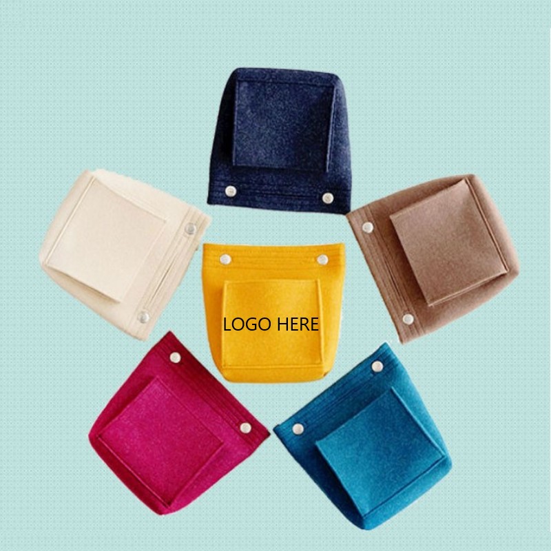 Felt Tote Handbag Purse - Beige — wholesale custom promotional product