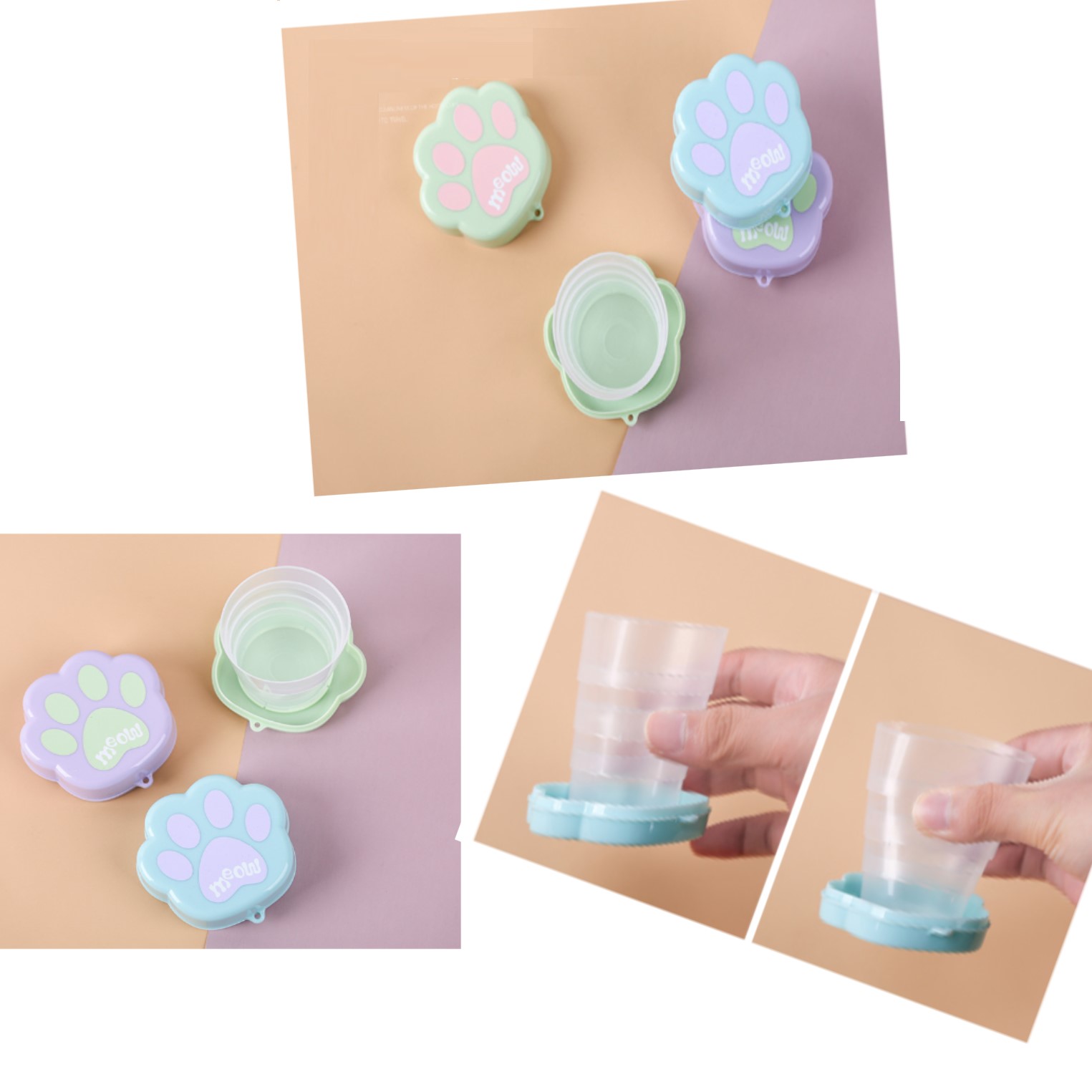 Folding Cup - Blue — wholesale custom promotional product