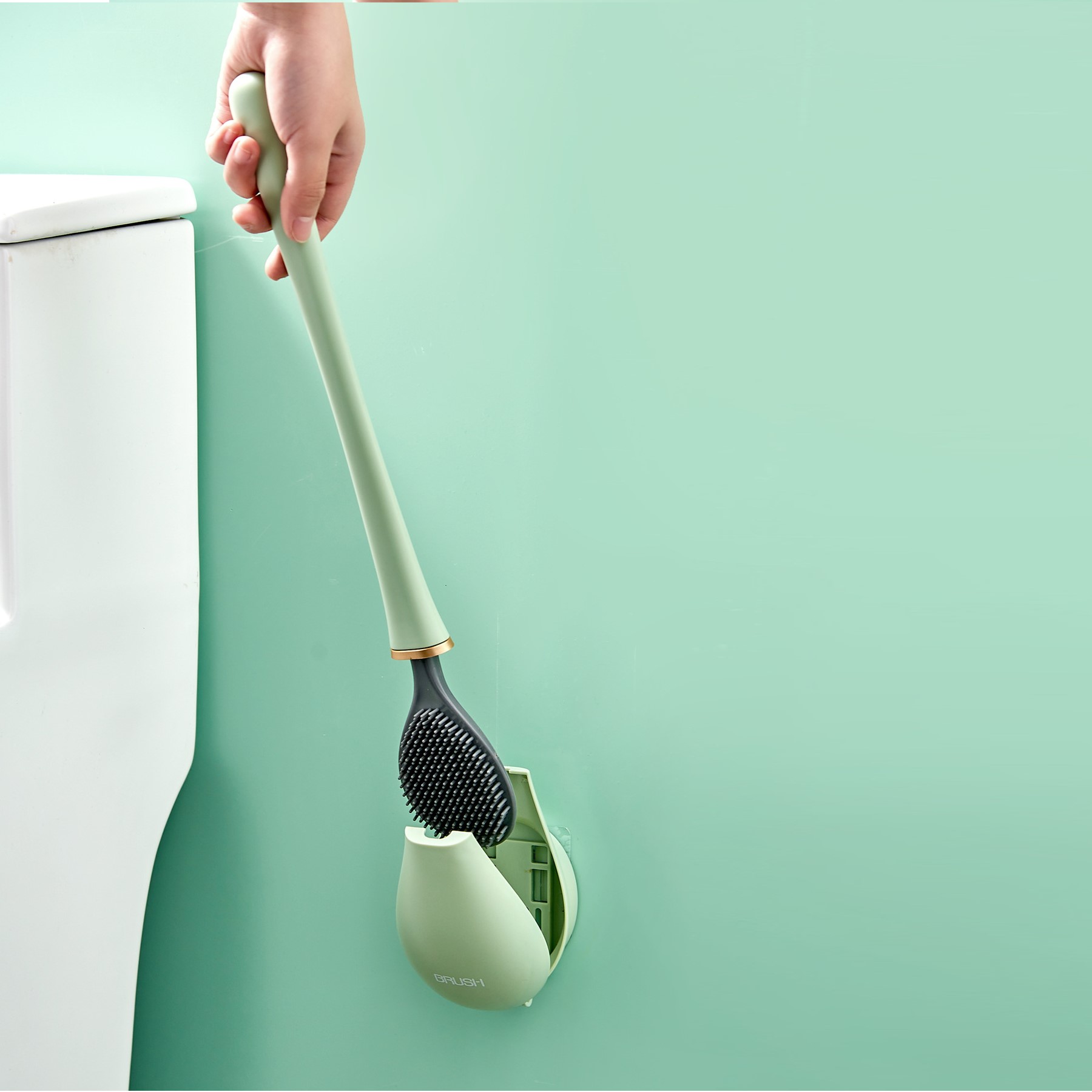 Silicone Toilet Brush - Blue — wholesale custom promotional product