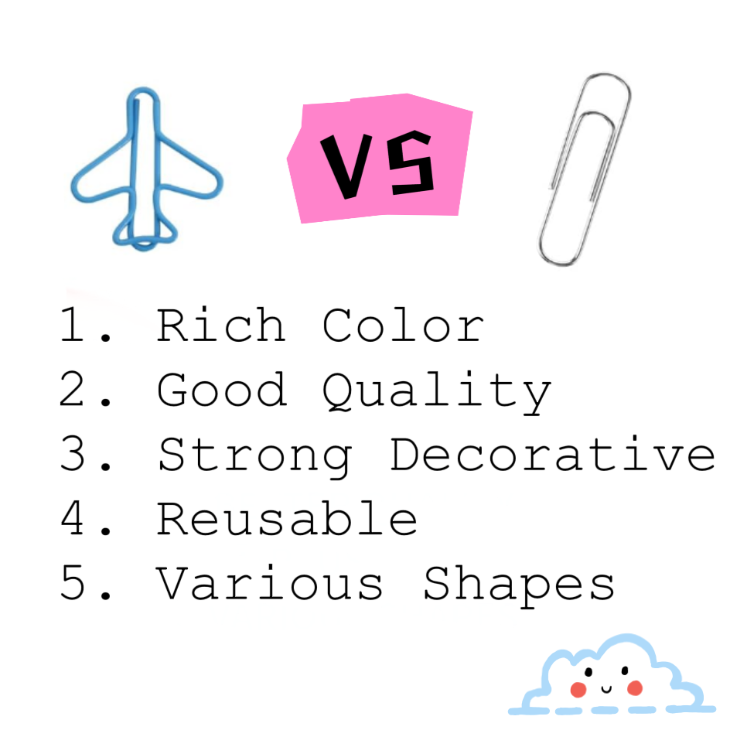 Airplane Shape Paper Clip - Mix Colors — wholesale custom promotional product