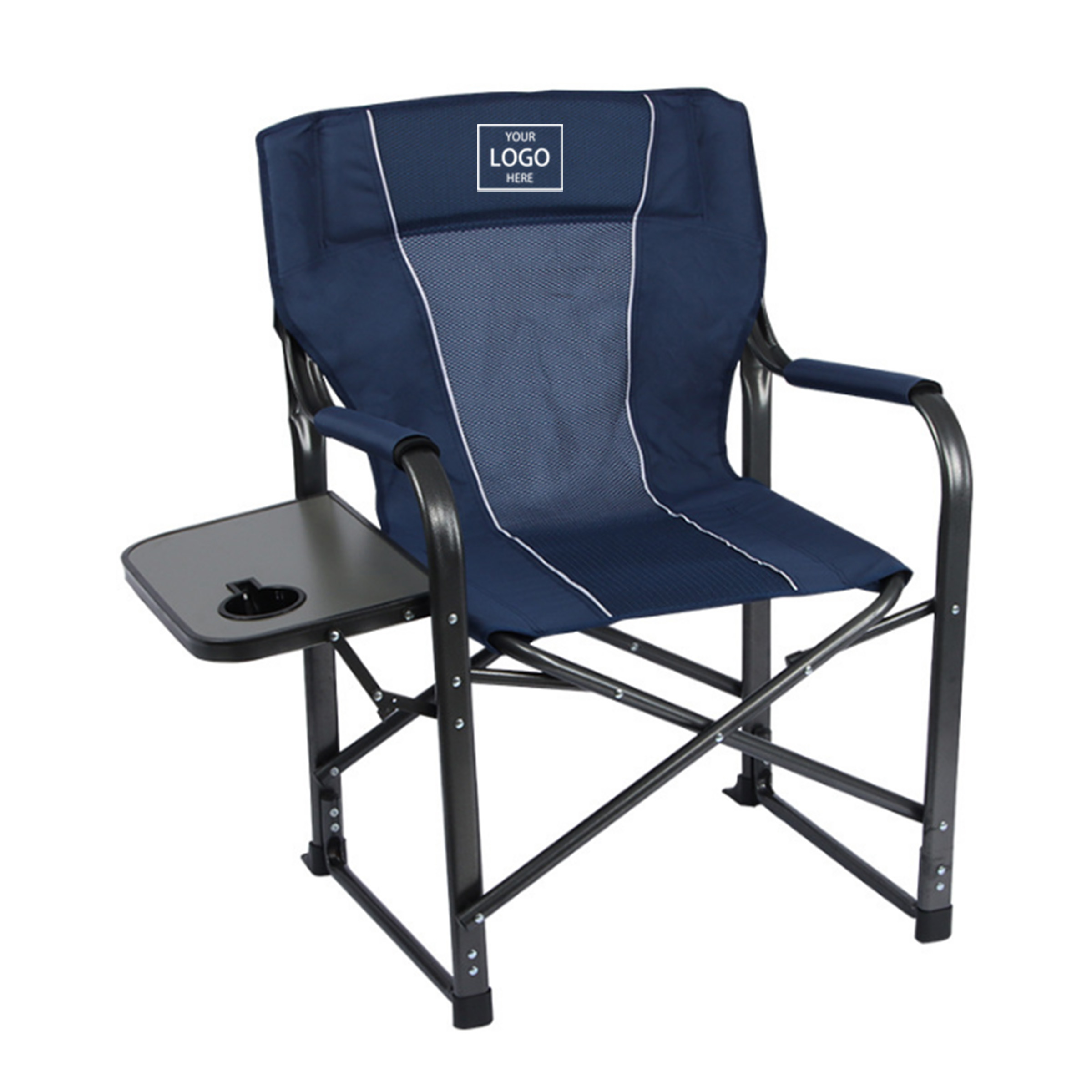 Leisure Car Camping Folding Chair - Blue — wholesale custom promotional product