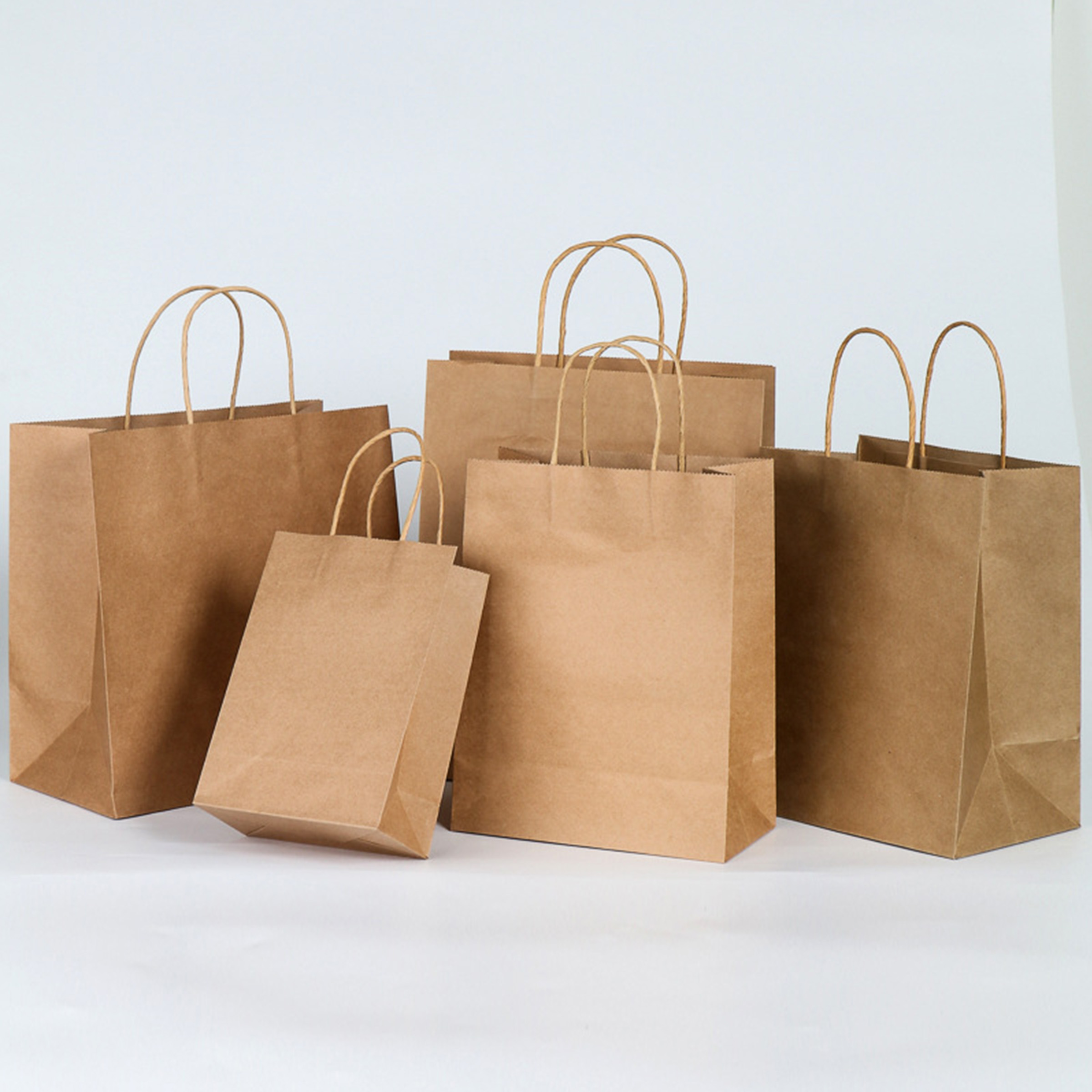 Kraft Shopping Bags - Brown — wholesale custom promotional product