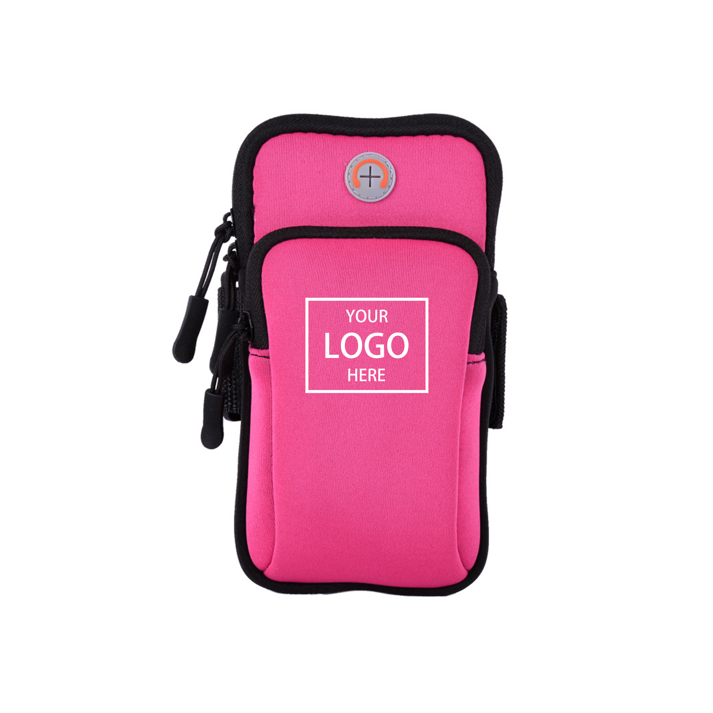Smartphone Arm Bag with Earphone Hole - Black — wholesale custom promotional product