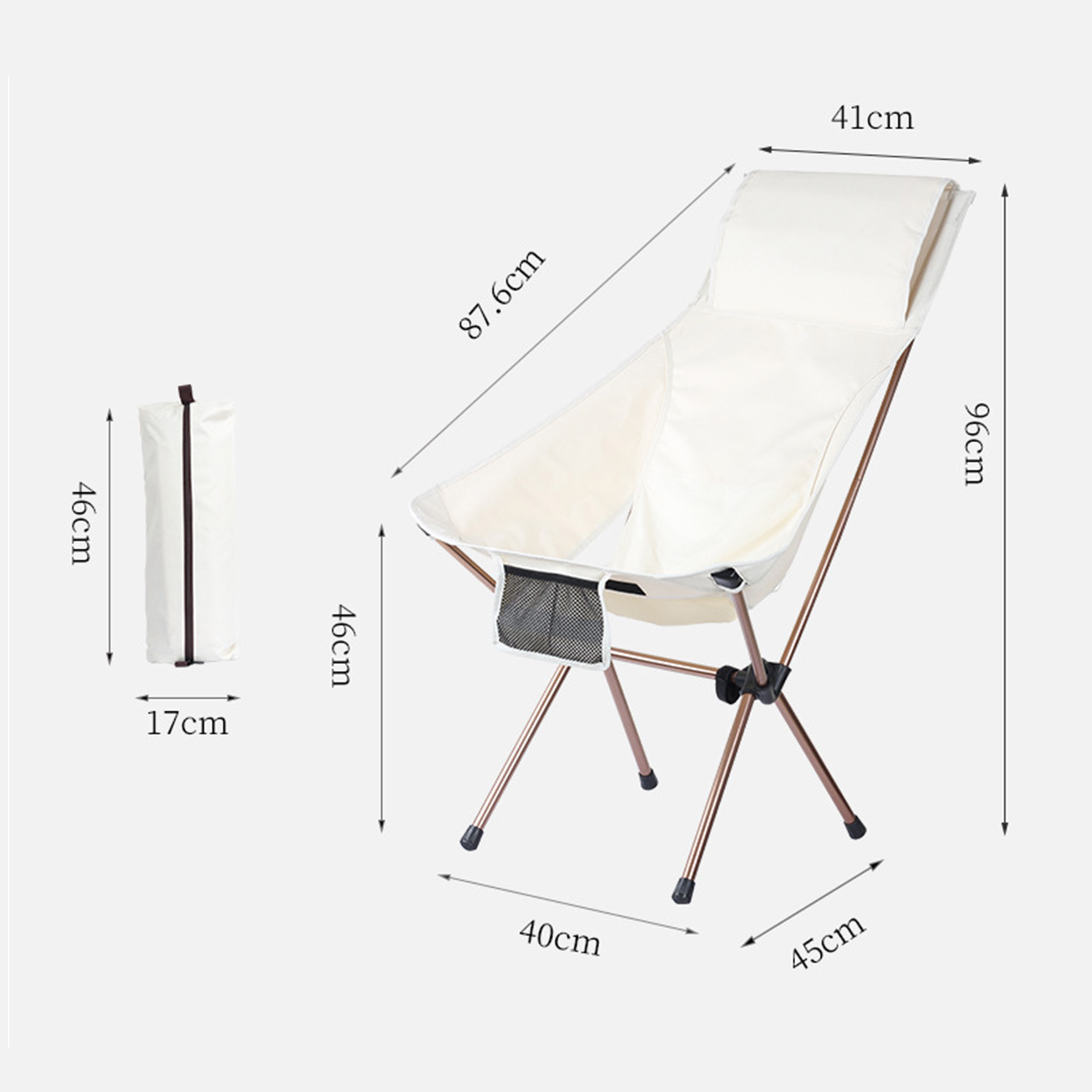 Folding Camping Chair - White — wholesale custom promotional product