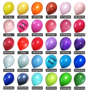 9" Customized Colorful Standard Balloons - Yellow