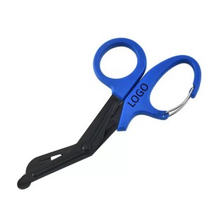 Bandage Scissors w/Carabiner - Royal Blue/Black