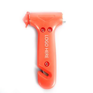 Vehicle Escape Tool w/Hammer & Cutter - Orange