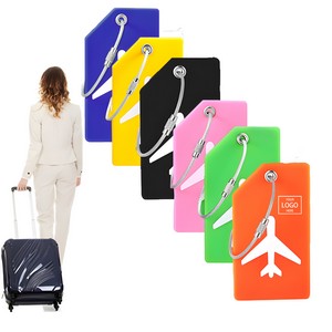Silicone Luggage Tag - Blue