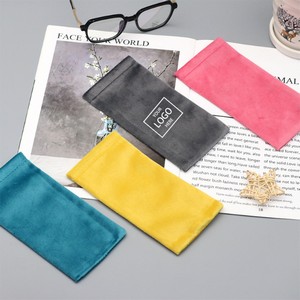 Velvet Glasses Bag - Blue