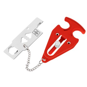 Portable Door Lock - Black/Silver