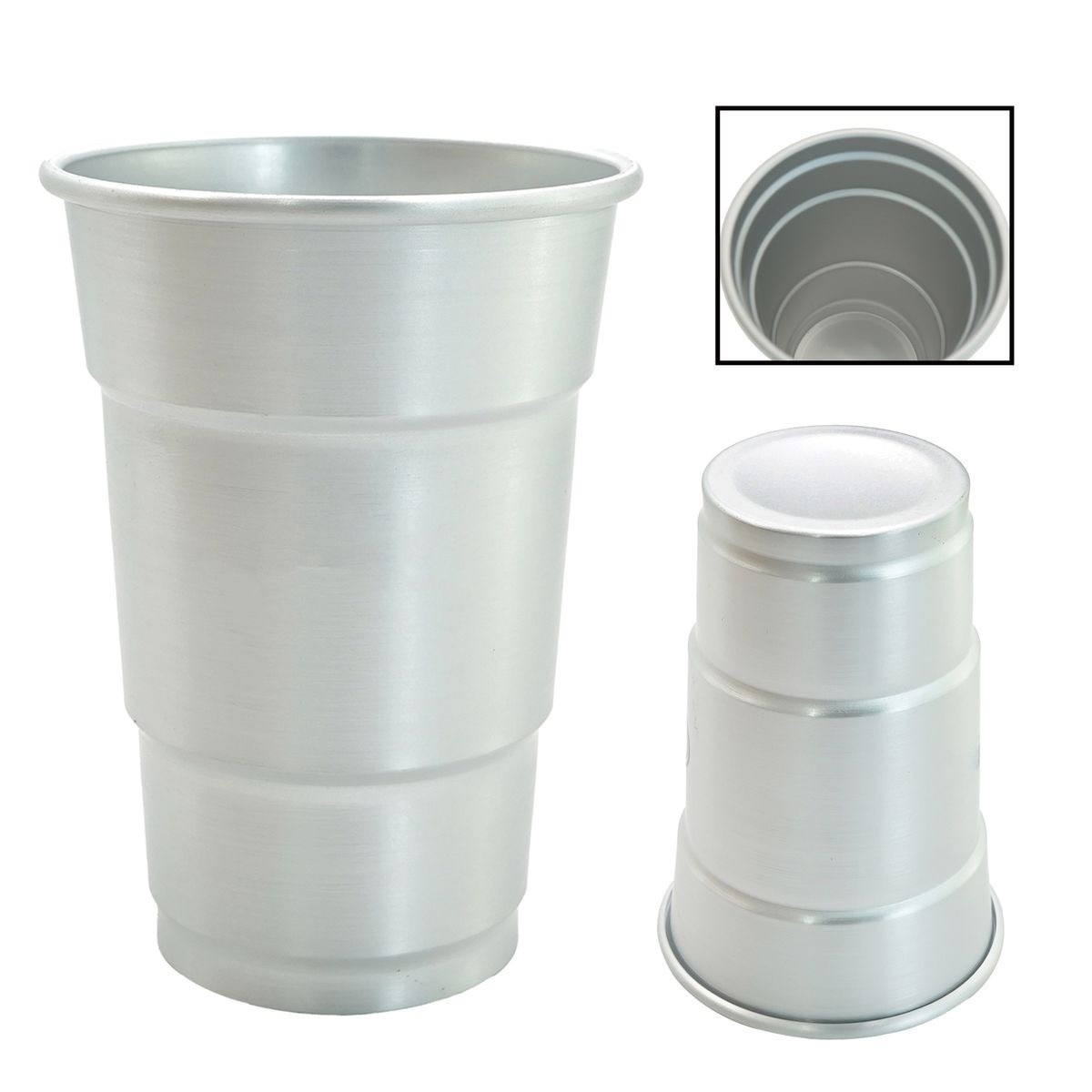 16 Oz. Recycled Aluminum Stackable Cup