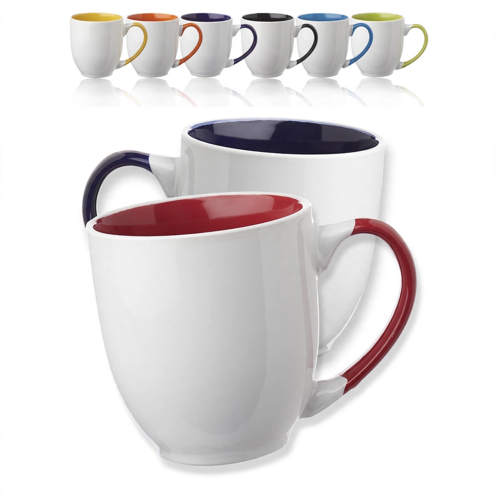 16 Oz. Two-Tone Ceramic Bistro Mug