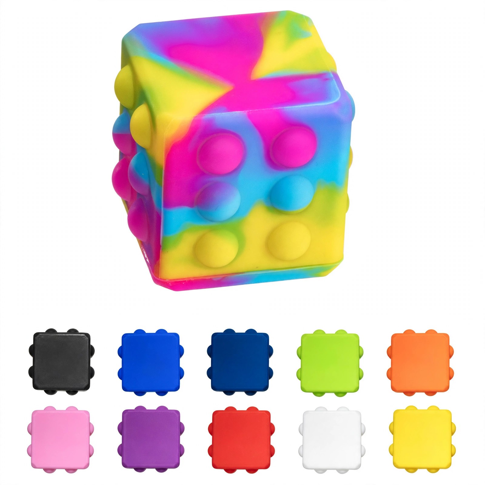 Silicone Push Pop Bubble Fidget Cube
