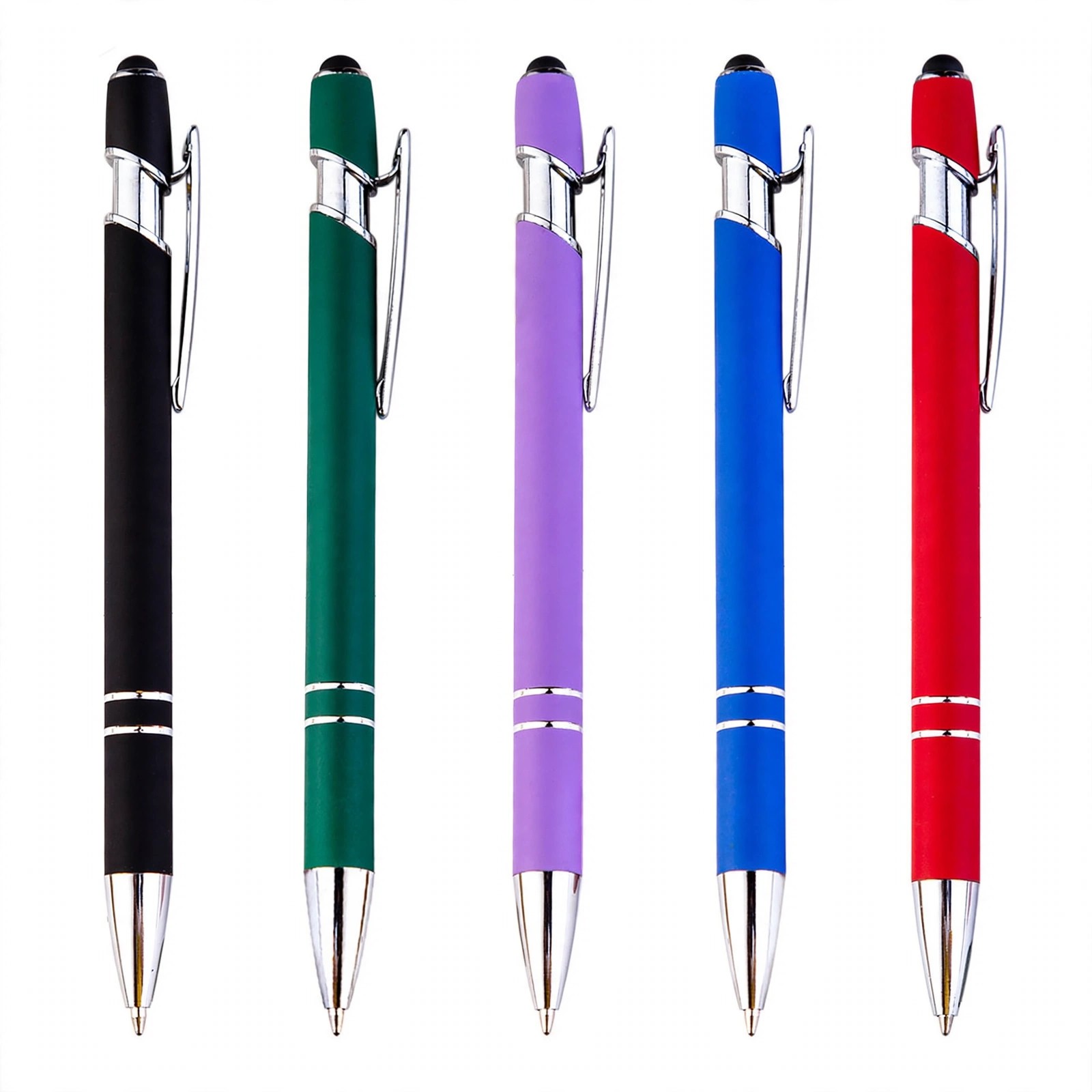 Soft-Touch Click Pen With Chrome Trim