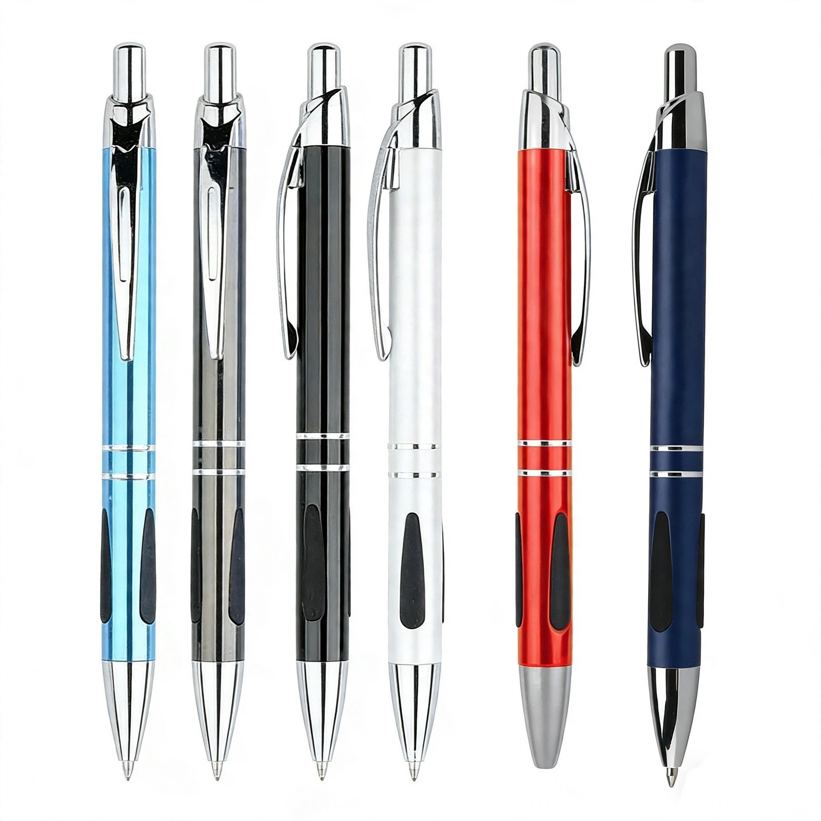 Metallic-Finish Pen With Chrome Accents