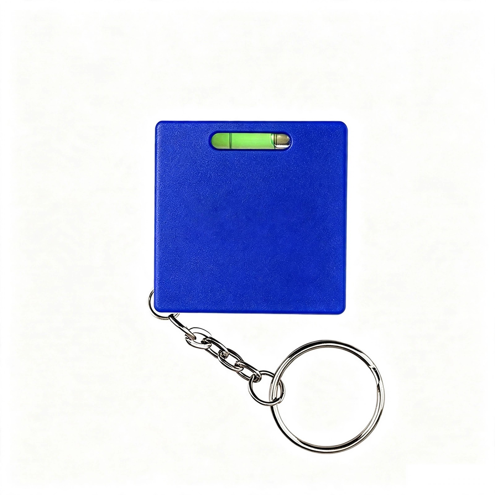 Square Tape Measure Keychain With Level