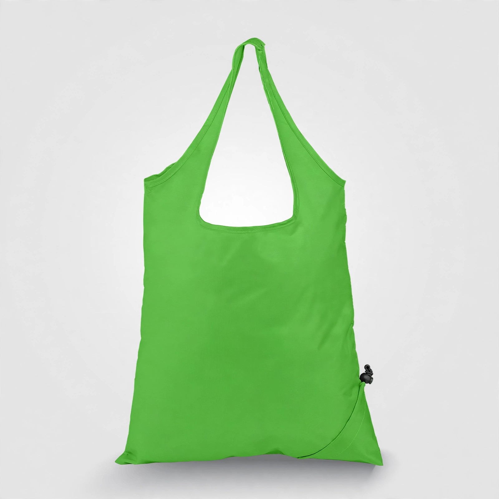 Foldaway Polyester Tote With Drawstring Pouch