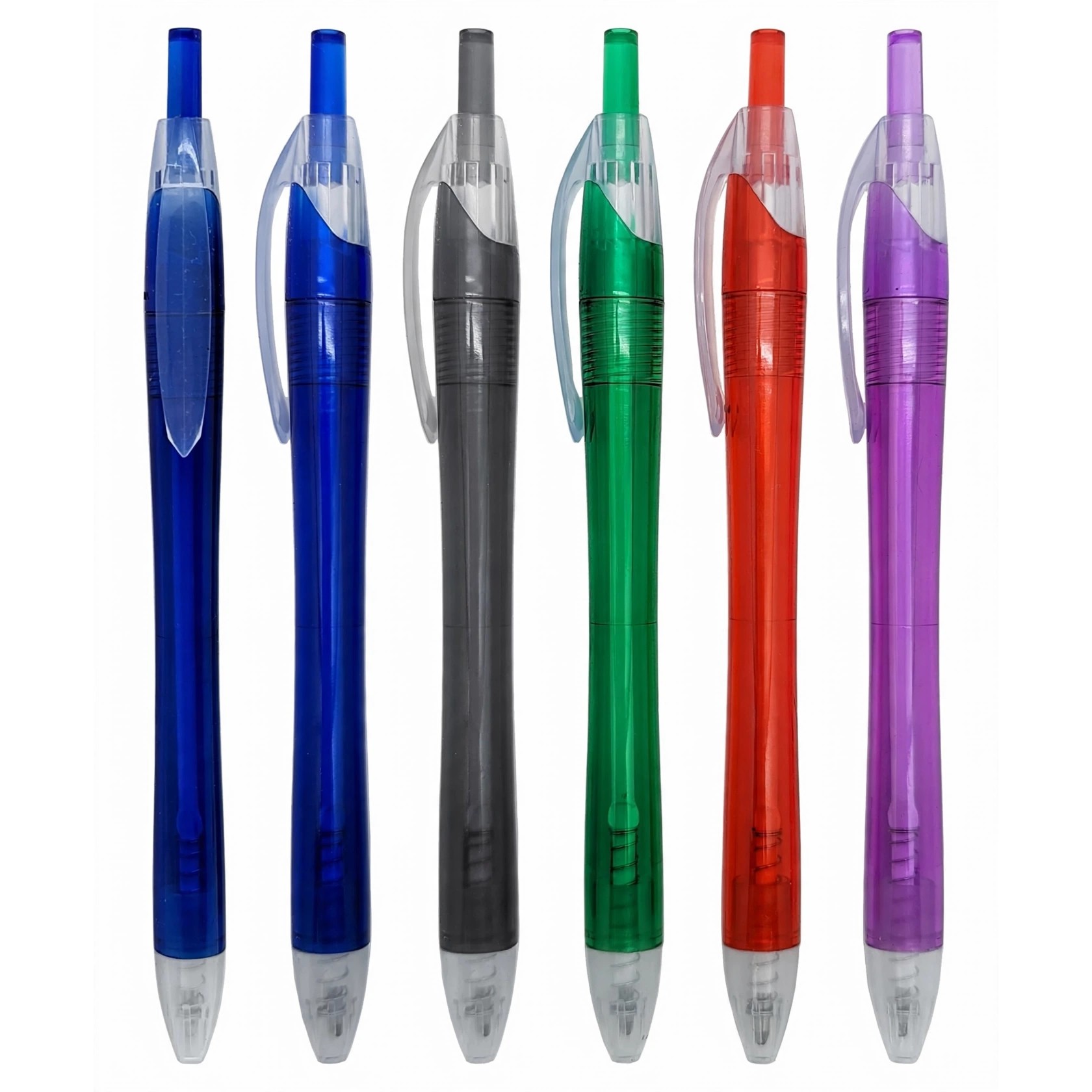 Slim Frosted Translucent Click Pen