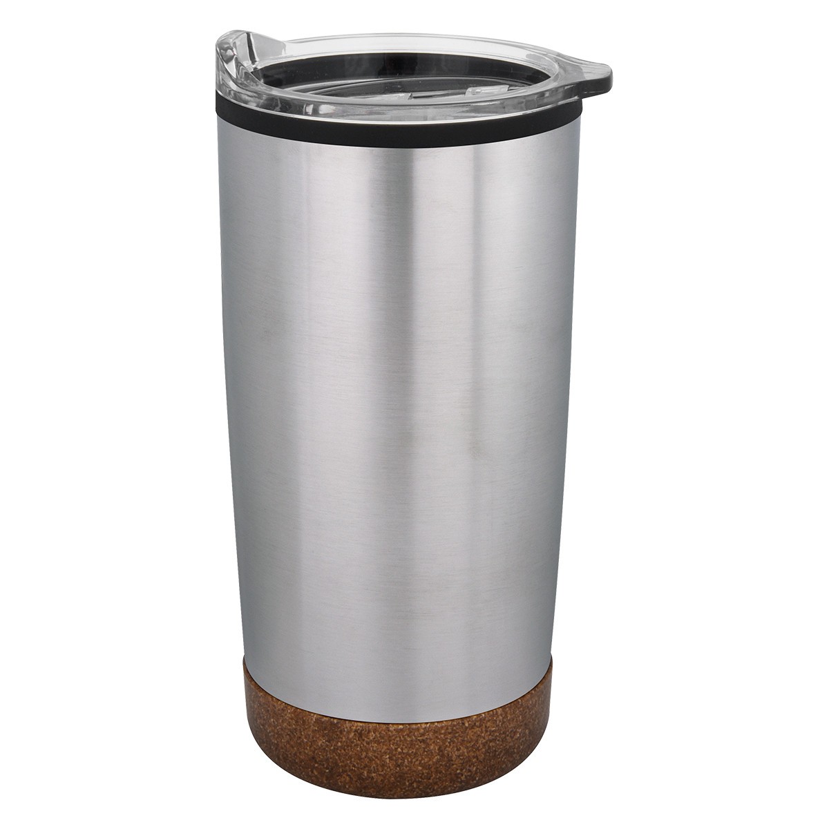 20 Oz. Stainless Steel Tumbler With Cork-Look Base