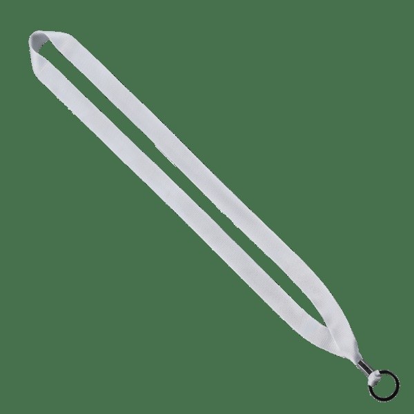 3/4" Polyester Lanyard With Metal Crimp and Split Ring