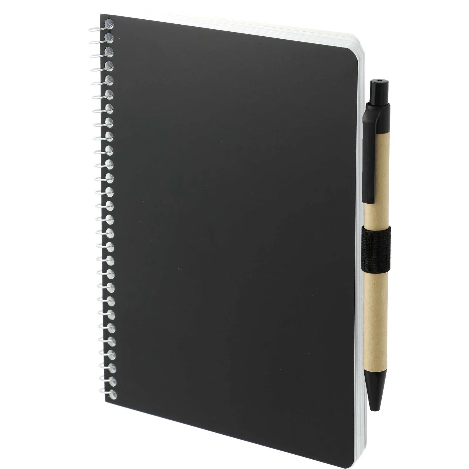 5" x 7" Eco Spiral-Bound Notebook With Pen