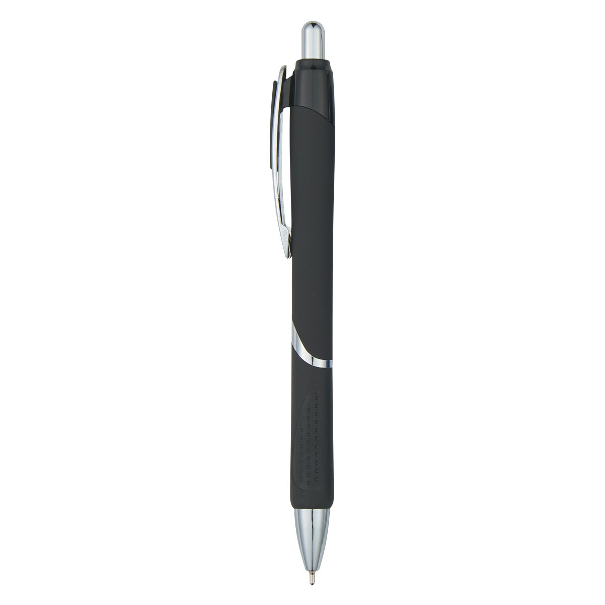 Plastic Click Pen With Accent Band