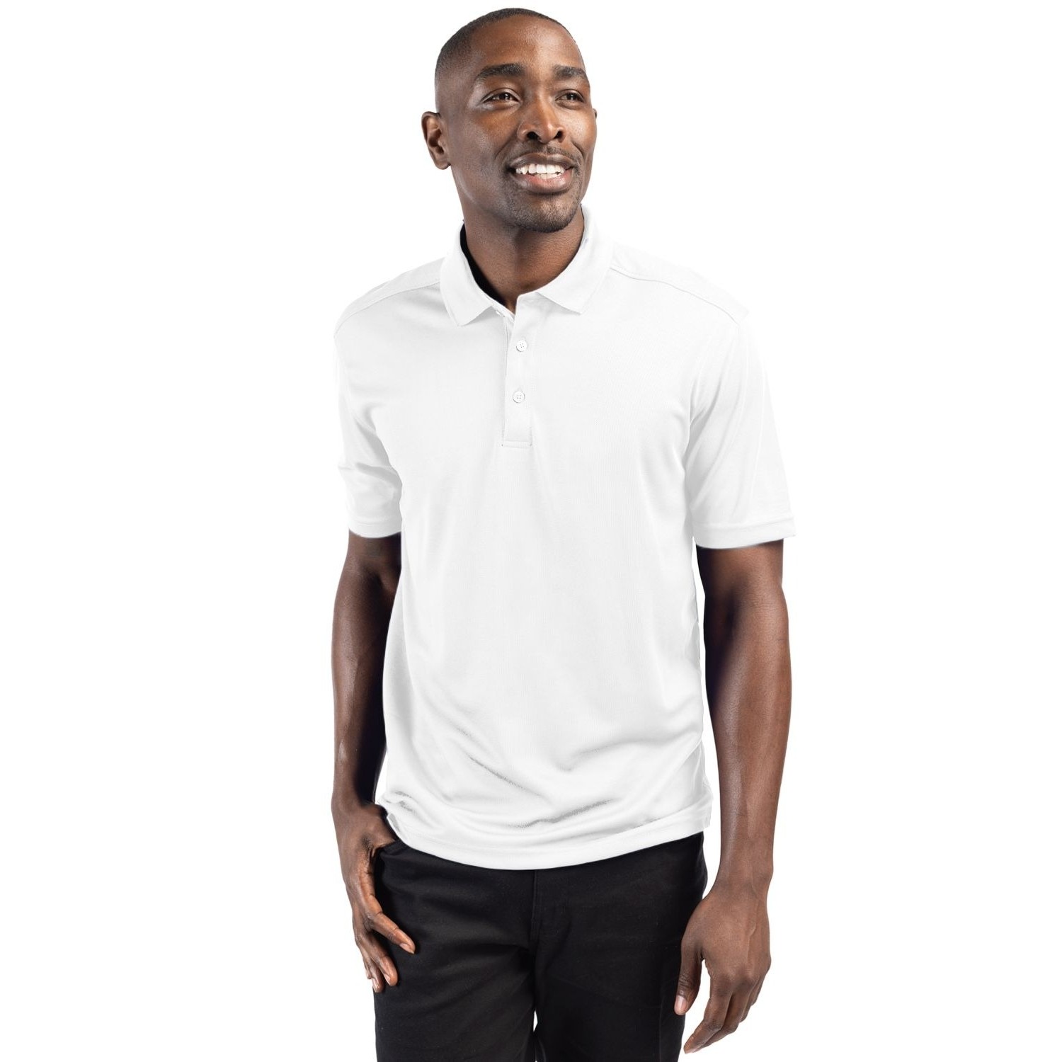 Men's Spin-Dyed Polyester Pique Polo