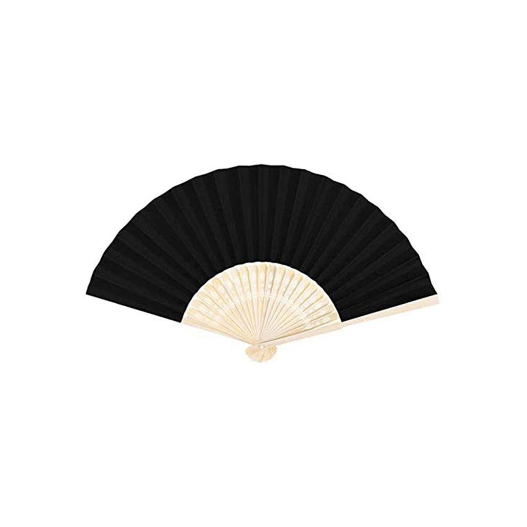 Bamboo and Fabric Folding Hand Fan